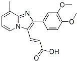 3-[2-(3,4-DIMETHOXY-PHENYL)-8-METHYL-IMIDAZO-[1,2-A]PYRIDIN-3-YL]-ACRYLIC ACID Struktur