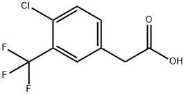 4-CHLORO-3-(TRIFLUOROMETHYL)PHENYLACETIC ACID Struktur