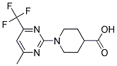 1-(4-METHYL-6-TRIFLUOROMETHYL-PYRIMIDIN-2-YL)-PIPERIDINE-4-CARBOXYLIC ACID Struktur