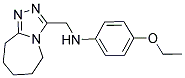 (4-ETHOXY-PHENYL)-(6,7,8,9-TETRAHYDRO-5H-[1,2,4]TRIAZOLO[4,3-A]AZEPIN-3-YLMETHYL)-AMINE Struktur