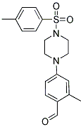 2-METHYL-4-(4-[(4-METHYLPHENYL)SULFONYL]PIPERAZIN-1-YL)BENZALDEHYDE Struktur