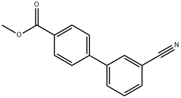 METHYL 3'-CYANO[1,1'-BIPHENYL]-4-CARBOXYLATE Struktur