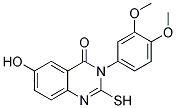 3-(3,4-DIMETHOXY-PHENYL)-6-HYDROXY-2-MERCAPTO-3H-QUINAZOLIN-4-ONE Struktur