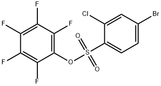 2,3,4,5,6-PENTAFLUOROPHENYL 4-BROMO-2-CHLOROBENZENESULFONATE Struktur