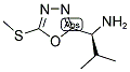 2-METHYL-1-(5-METHYLSULFANYL-[1,3,4]OXADIAZOL-2-YL)-PROPYLAMINE Struktur