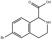 6-BROMO-1,2,3,4-TETRAHYDRO-ISOQUINOLINE-1-CARBOXYLIC ACID Struktur