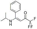 4-ISO-PROPYLAMINO-4-PHENYL-1,1,1-TRIFLUOROBUT-3-ENE-2-ONE Struktur