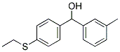 4-(ETHYLTHIO)-3'-METHYLBENZHYDROL Struktur