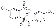 ((4-CHLORO-2-NITROPHENYL)SULFONYL)(6-METHOXY(3-PYRIDYL))AMINE Struktur