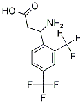 3-AMINO-3-(2,4-BIS-TRIFLUOROMETHYL-PHENYL)-PROPIONIC ACID Struktur