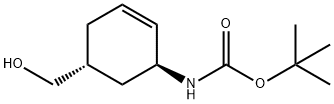 TERT-BUTYL TRANS-(5-HYDROXYMETHYL)CYCLOHEX-2-ENYLCARBAMATE Struktur