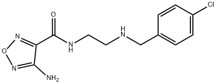 4-AMINO-N-(2-((4-CHLOROBENZYL)AMINO)ETHYL)-1,2,5-OXADIAZOLE-3-CARBOXAMIDE Struktur