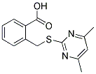 2-[[(4,6-DIMETHYLPYRIMIDIN-2-YL)THIO]METHYL]BENZOIC ACID Struktur