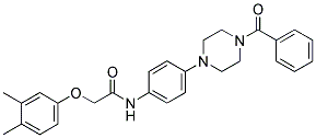 N-(4-(4-BENZOYLPIPERAZIN-1-YL)PHENYL)-2-(3,4-DIMETHYLPHENOXY)ACETAMIDE Struktur