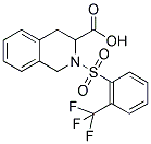 2-(2-TRIFLUOROMETHYL-BENZENESULFONYL)-1,2,3,4-TETRAHYDRO-ISOQUINOLINE-3-CARBOXYLIC ACID Struktur