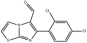 6-(2,4-DICHLOROPHENYL)IMIDAZO[2,1-B][1,3]THIAZOLE-5-CARBALDEHYDE Struktur