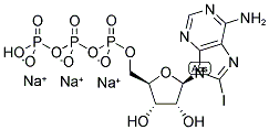 8-IODO-ADENOSINE-5'-TRIPHOSPHATE, SODIUM SALT Struktur