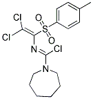 N-(2,2-DICHLORO-1-[(4-METHYLPHENYL)SULFONYL]VINYL)AZEPANE-1-CARBOXIMIDOYL CHLORIDE Struktur