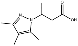 3-(3,4,5-TRIMETHYL-PYRAZOL-1-YL)-BUTYRIC ACID Struktur