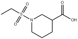 1-(ETHYLSULFONYL)PIPERIDINE-3-CARBOXYLIC ACID Struktur