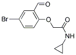 2-(4-BROMO-2-FORMYLPHENOXY)-N-CYCLOPROPYLACETAMIDE Struktur