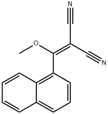 1-NAPHTHYL(METHOXY)METHYLIDENEMALONITRILE Struktur