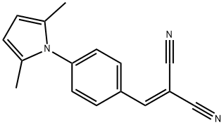 2-([4-(2,5-DIMETHYL-1H-PYRROL-1-YL)PHENYL]METHYLENE)MALONONITRILE Struktur