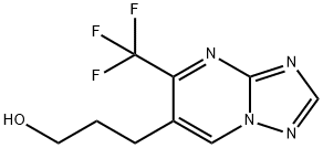 3-[5-(TRIFLUOROMETHYL)[1,2,4]TRIAZOLO[1,5-A]PYRIMIDIN-6-YL]-1-PROPANOL Struktur