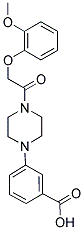 3-(4-[(2-METHOXYPHENOXY)ACETYL]PIPERAZIN-1-YL)BENZOIC ACID Struktur