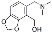 (5-[(DIMETHYLAMINO)METHYL]-1,3-BENZODIOXOL-4-YL)METHANOL Struktur