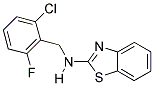 N-(2-CHLORO-6-FLUOROBENZYL)-1,3-BENZOTHIAZOL-2-AMINE Struktur