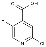 2-CHLORO-5-FLUOROISONICOTINIC ACID Struktur