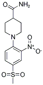 1-[4-(METHYLSULFONYL)-2-NITROPHENYL]PIPERIDINE-4-CARBOXAMIDE Struktur