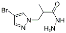 3-(4-BROMO-PYRAZOL-1-YL)-2-METHYL-PROPIONIC ACID HYDRAZIDE Struktur