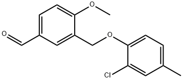 3-(2-CHLORO-4-METHYL-PHENOXYMETHYL)-4-METHOXY-BENZALDEHYDE Struktur