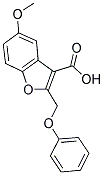 5-METHOXY-2-(PHENOXYMETHYL)-1-BENZOFURAN-3-CARBOXYLIC ACID Struktur