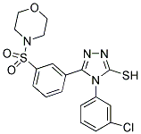 4-(3-CHLORO-PHENYL)-5-[3-(MORPHOLINE-4-SULFONYL)-PHENYL]-4H-[1,2,4]TRIAZOLE-3-THIOL Struktur