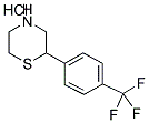 2-[4-(TRIFLUOROMETHYL)PHENYL] THIOMORPHOLINE HYDROCHLORIDE Struktur