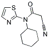 2-CYANO-N-CYCLOHEXYL-N-THIAZOL-2-YL-ACETAMIDE Struktur