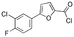 5-(3-CHLORO-4-FLUOROPHENYL)-2-FUROYL CHLORIDE Struktur