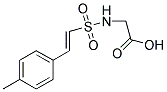 ([[(E)-2-(4-METHYLPHENYL)VINYL]SULFONYL]AMINO)ACETIC ACID Struktur