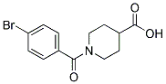 1-(4-BROMOBENZOYL)PIPERIDINE-4-CARBOXYLIC ACID Struktur