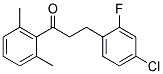 3-(4-CHLORO-2-FLUOROPHENYL)-2',6'-DIMETHYLPROPIOPHENONE Struktur