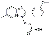 3-[2-(3-METHOXY-PHENYL)-6-METHYL-IMIDAZO[1,2-A]-PYRIDIN-3-YL]-ACRYLIC ACID Struktur