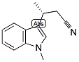 (3R)-(+)-3-(1-METHYL-1H-INDOL-3-YL)BUTANENITRILE Struktur