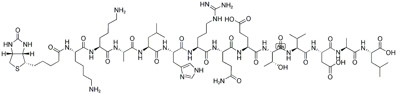 AUTOCAMTIDE-3 [KKALHRQETVDAL], BIOTINYLATED Struktur