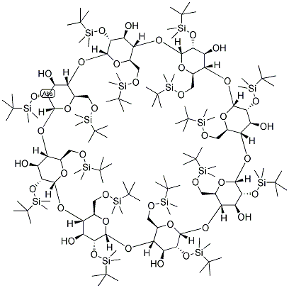 OKTAKIS-(2,6-DI-O-TERT-BUTYL-DIMETHYLSILYL)-GAMMA-CYCLODEXTRIN Struktur