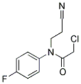 2-CHLORO-N-(2-CYANOETHYL)-N-(4-FLUOROPHENYL)ACETAMIDE Struktur