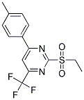 2-ETHANESULFONYL-4-P-TOLYL-6-TRIFLUOROMETHYL-PYRIMIDINE Struktur