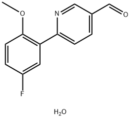 6-(5-FLUORO-2-METHOXY-PHENYL)-PYRIDINE-3-CARBALDEHYDE Struktur